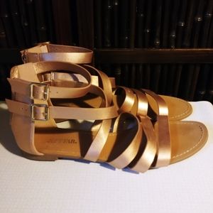Rose gold sandals